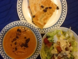 Cheese/Black Bean/Quinoa Quesadilla