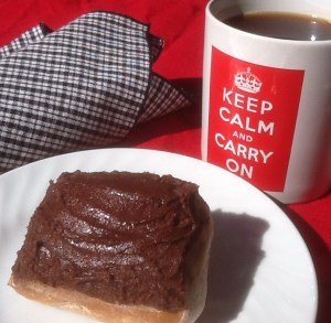 Chocolate frosted Pumpkin Rolls