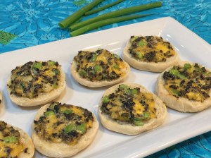 Savory CURRIED CHEESE AND OLIVE SPREAD tidbits.  