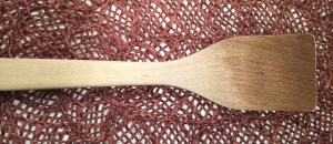 Flat-headed wooden stirrer