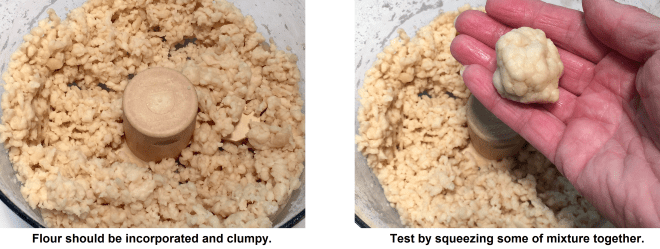 flour tortilla mixture