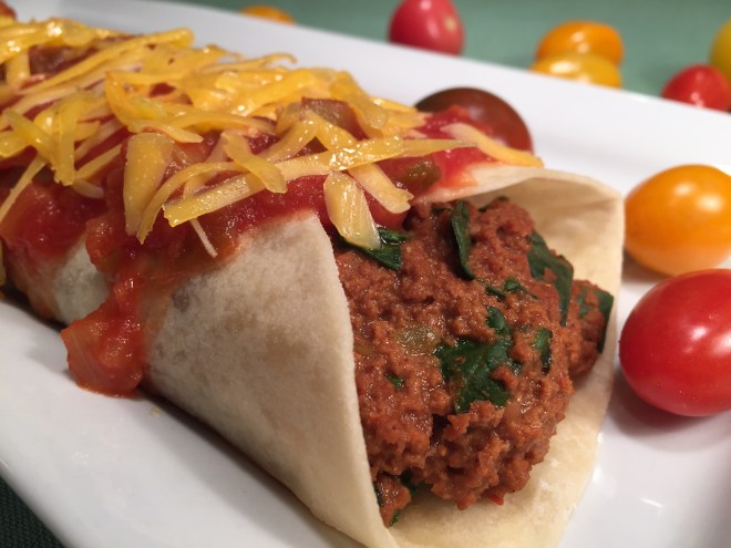 "BEEF" SALSA BURRITOS
