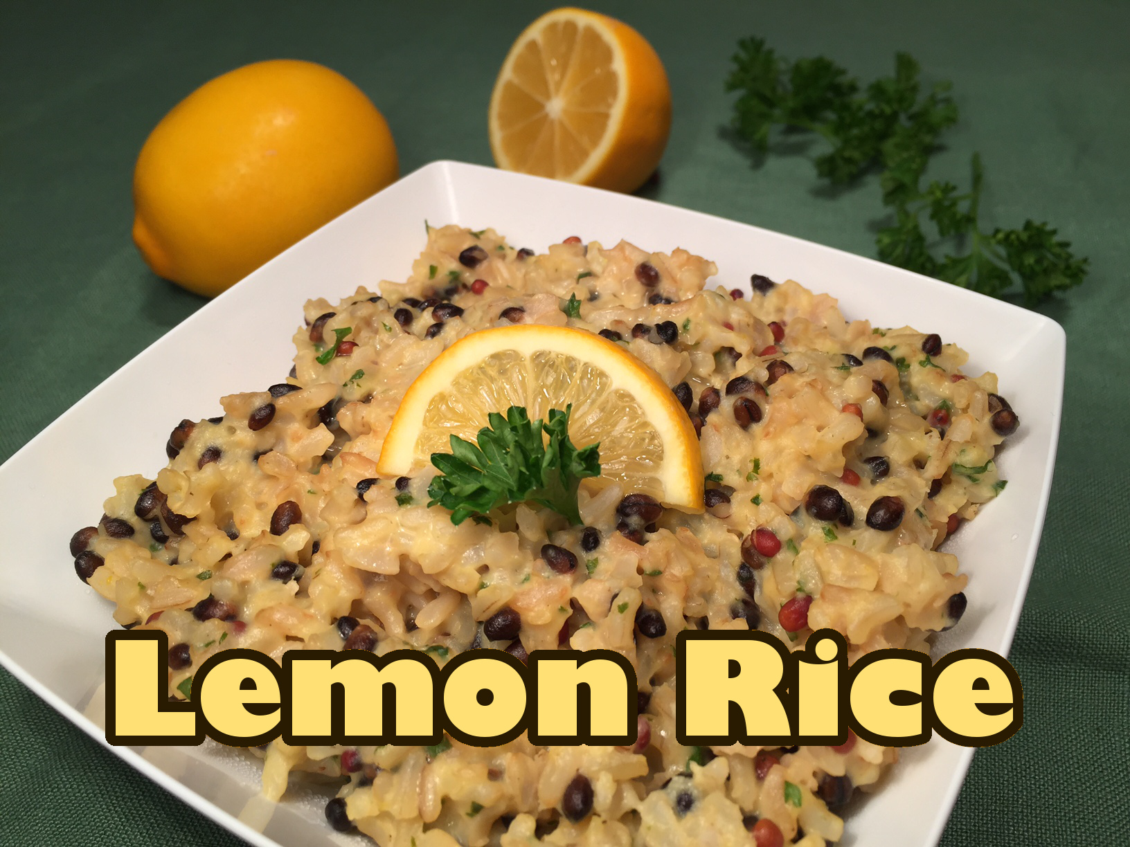lemon rice with text