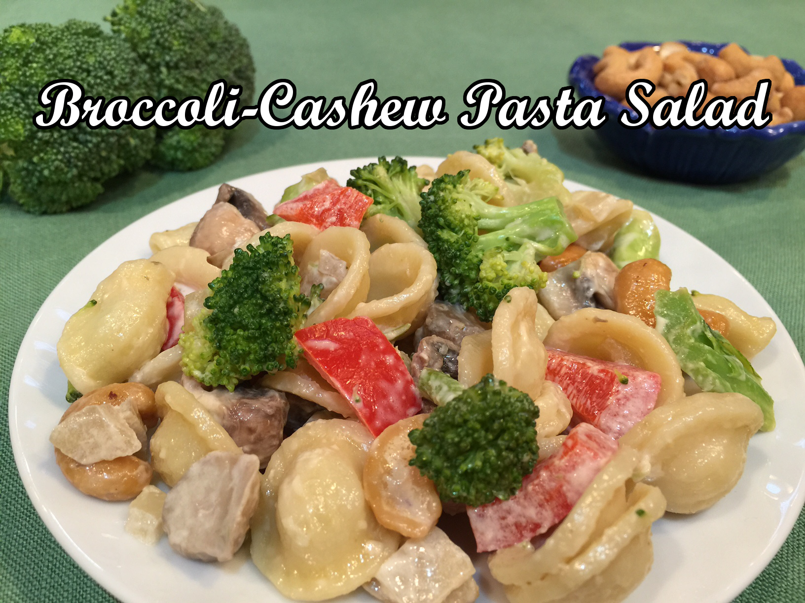 broccoli cashew salad text