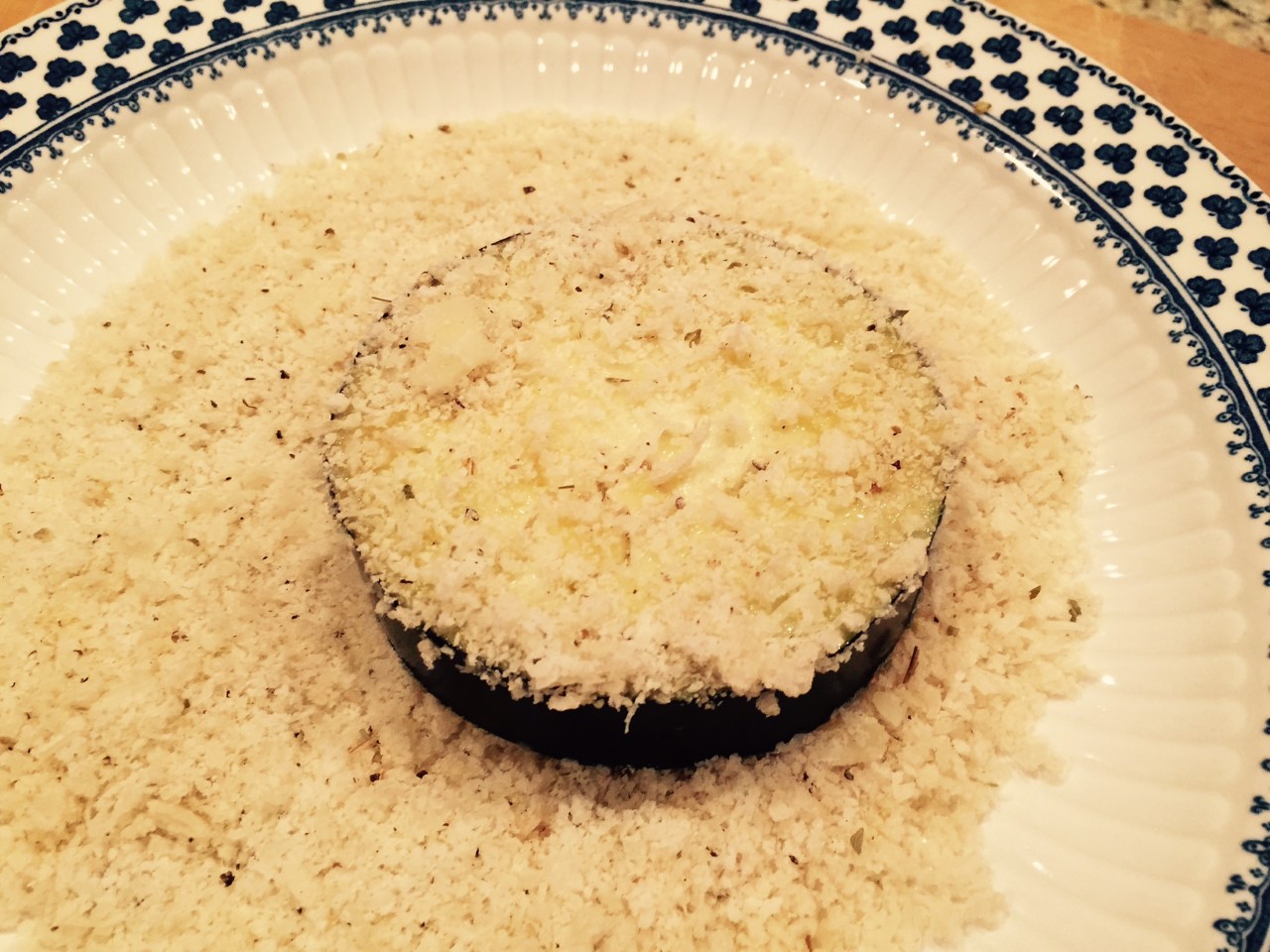 eggplant dipped in panko