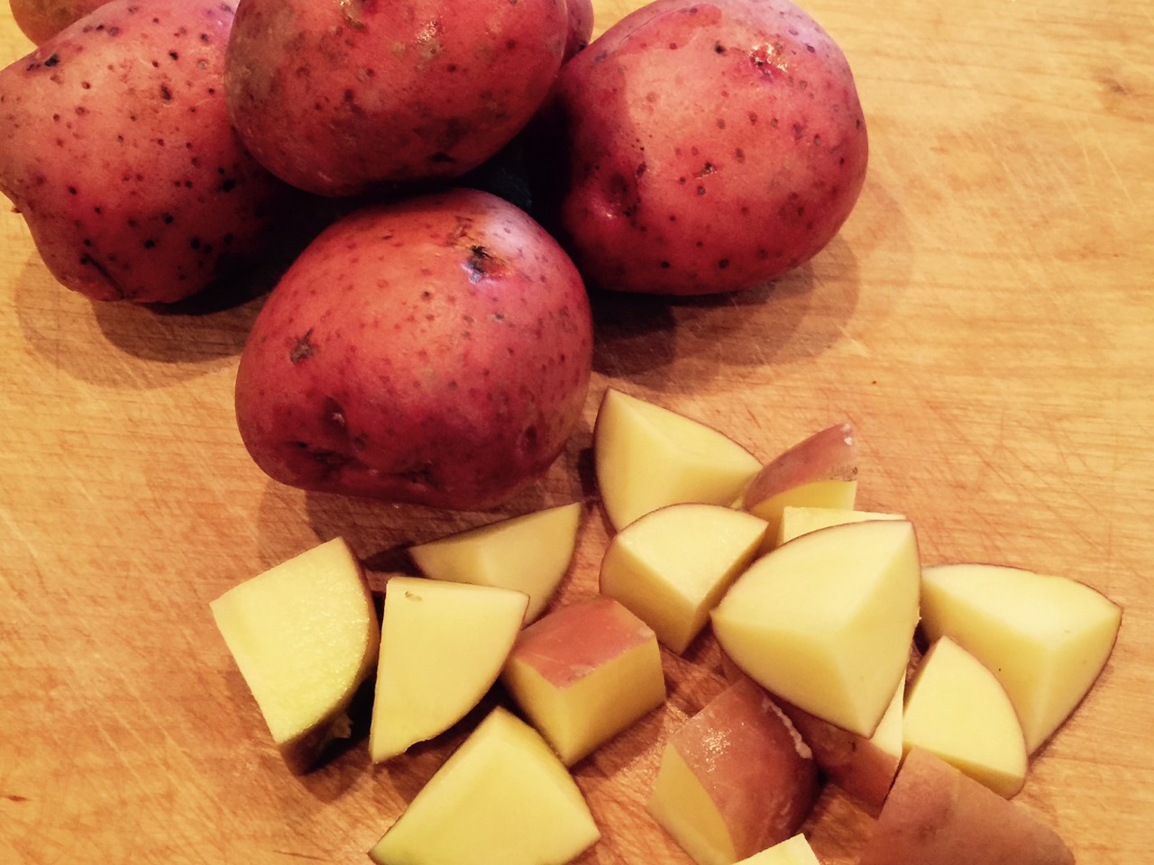 potatoes chopped