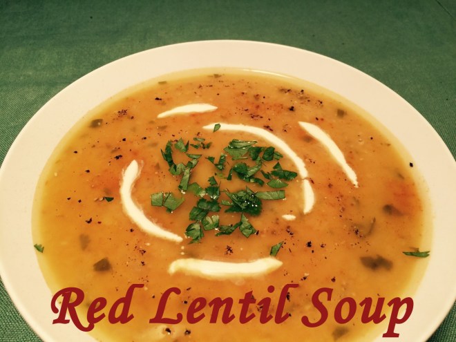 red lentil soup text