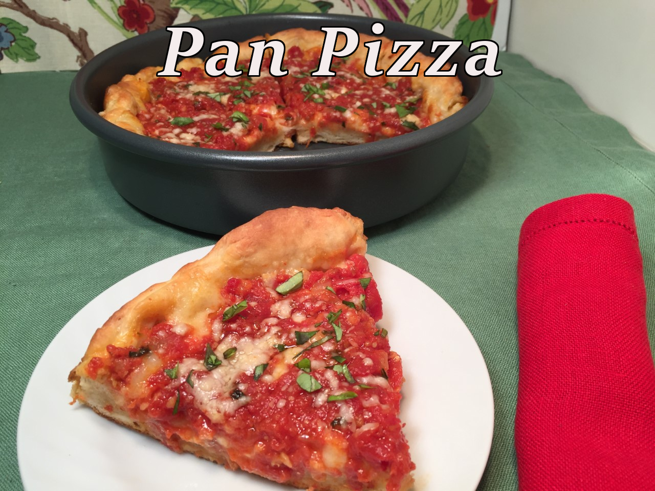 pan pizza text