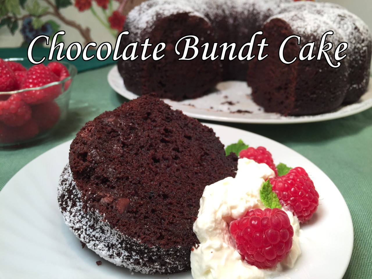 chocolate bundt cake text