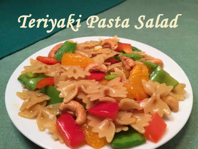 teriyaki pasta salad text