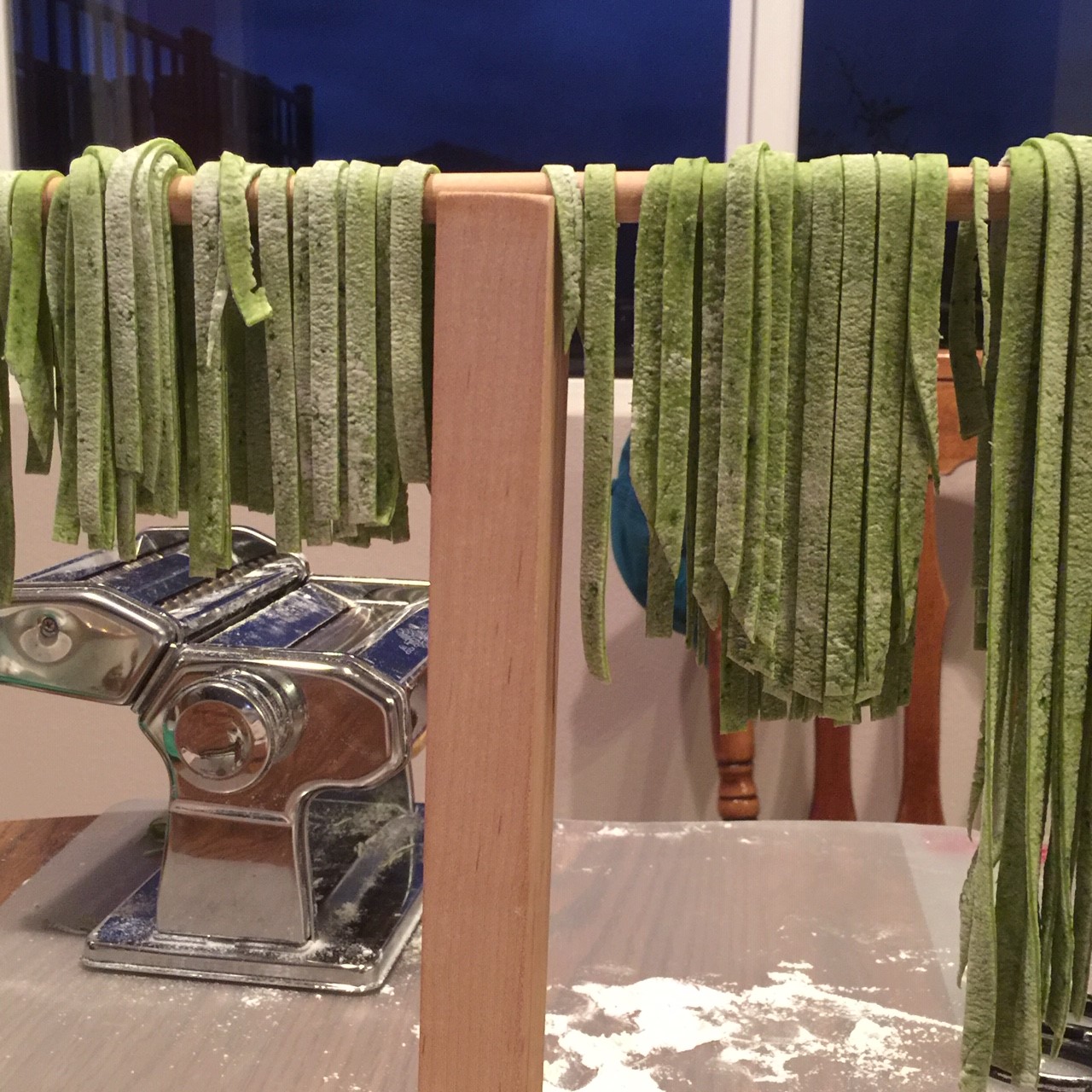 fettuccine, spinach5