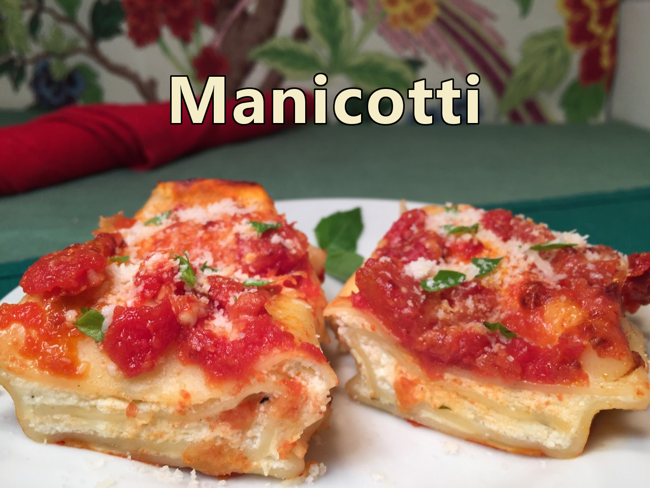 manicotti text