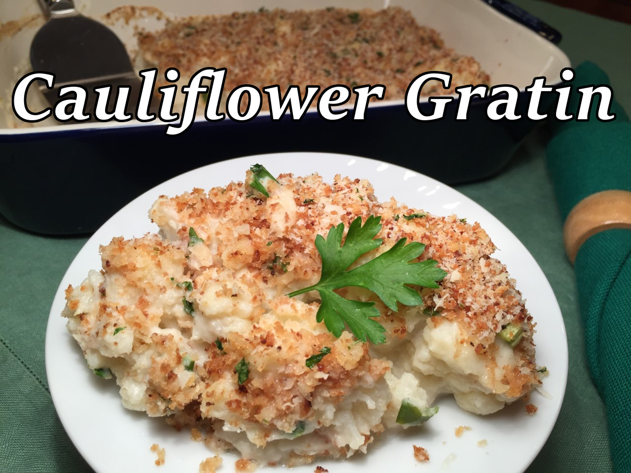 cauliflower gratin text