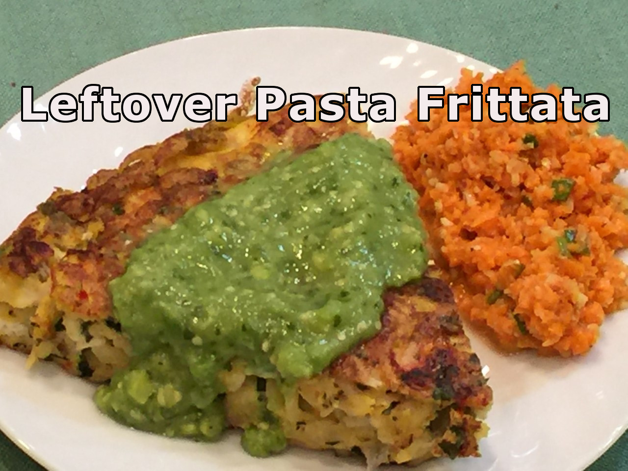 leftover pasta fritatta1 text