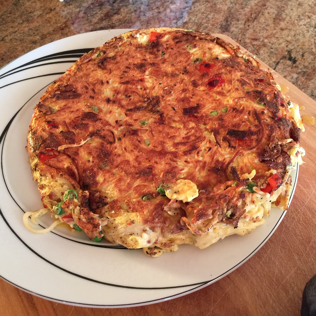 leftover pasta frittata4